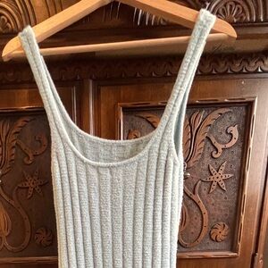 Wilfred Soft Blue Textured Knit Dress